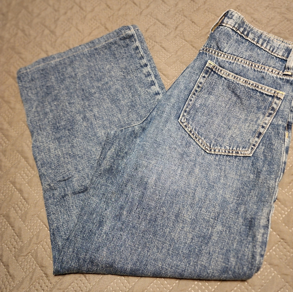 Gap high rise wide leg jeans